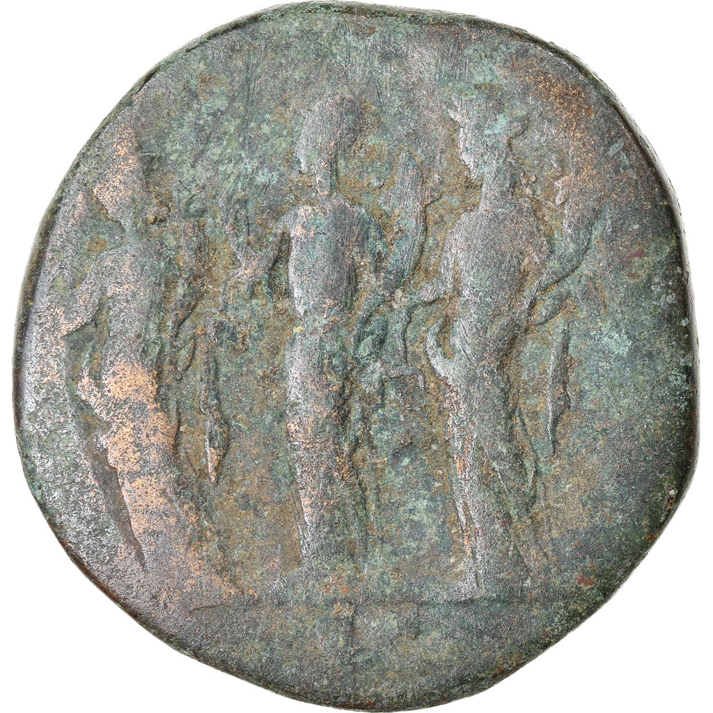 Coin, Septimius Severus, Sestertius, 194-195, Rome, F(12-15), Bronze, RIC:670d