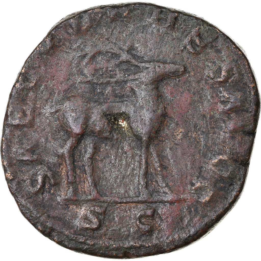 Coin, Philip I, Sestertius, 248, Rome, VF(30-35), Copper, RIC:160