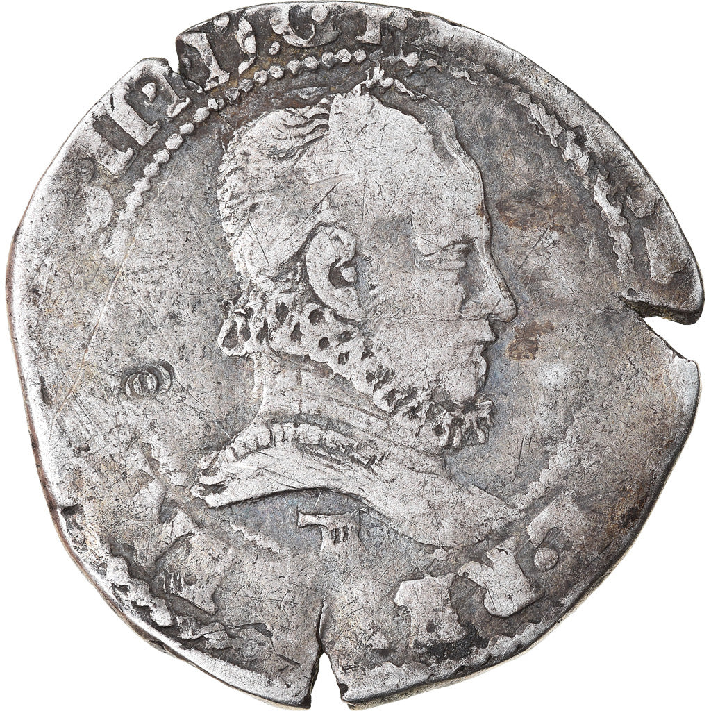 Moneta, Francja, Henri III, 1/4 franc au col fraisé, 1/4 Franc, 1578, Nantes