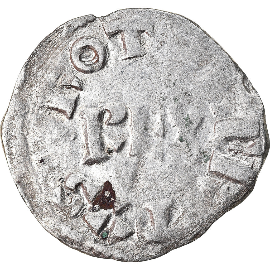 Coin, France, Robert II, Obol, c. 1030, Paris, AU(50-53), Silver, Duplessy:5