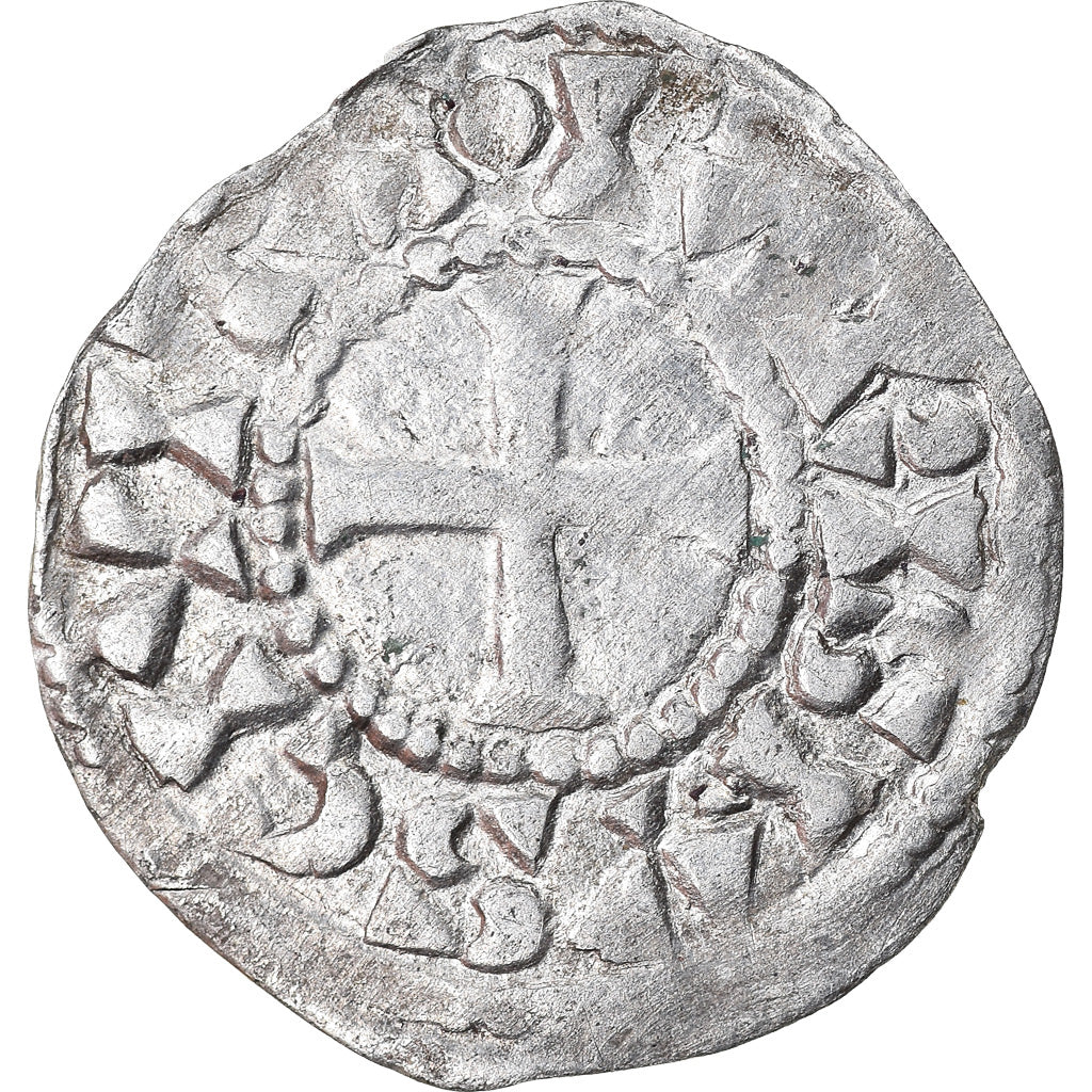 Coin, France, Robert II, Obol, c. 1030, Paris, AU(50-53), Silver, Duplessy:5