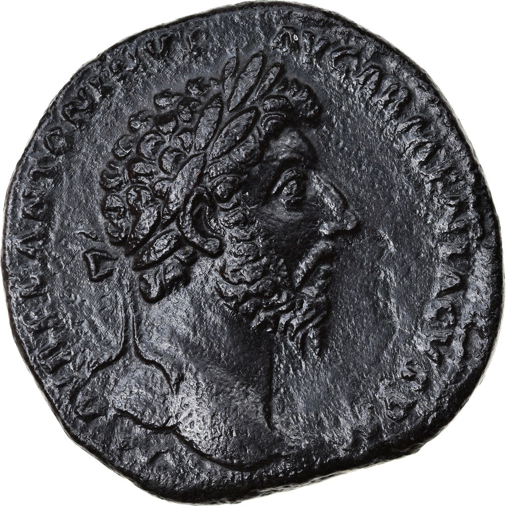 Coin, Marcus Aurelius, Sestertius, 164, Rome, AU(50-53), Bronze, RIC:861
