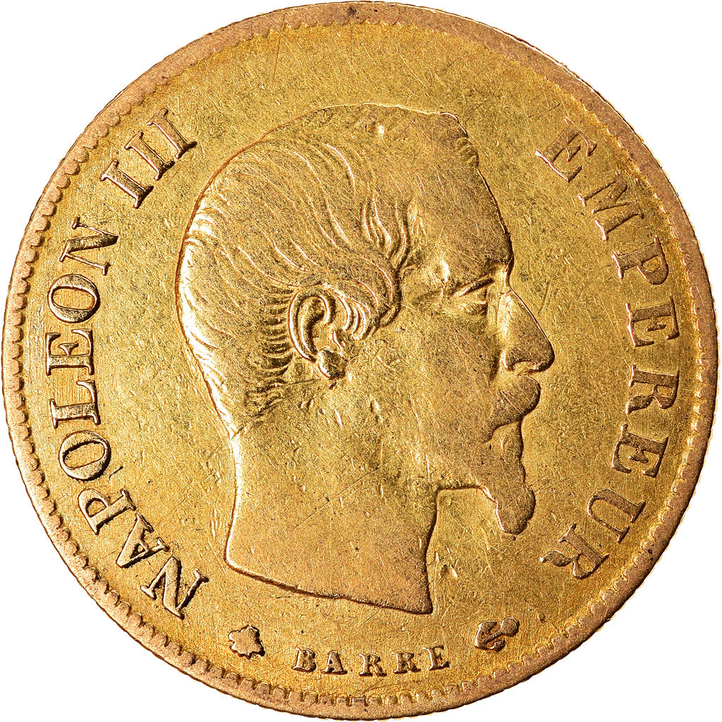 Moeda, França, Napoleon III, Napoléon III, 10 Francs, 1859, Strasbourg