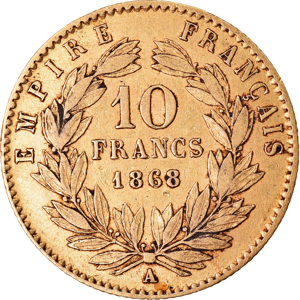 Münze, Frankreich, Napoleon III, Napoléon III, 10 Francs, 1868, Paris, SS