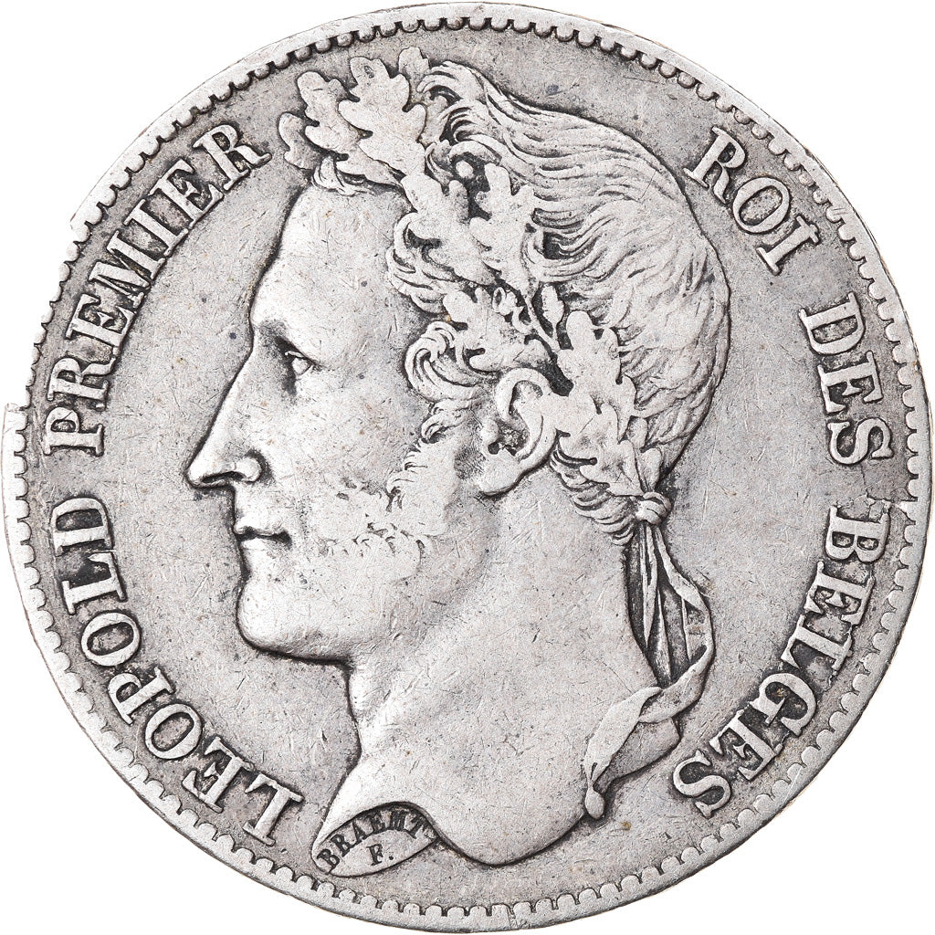 Coin, Belgium, Leopold I, 5 Francs, 5 Frank, 1849, EF(40-45), Silver, KM:3.2