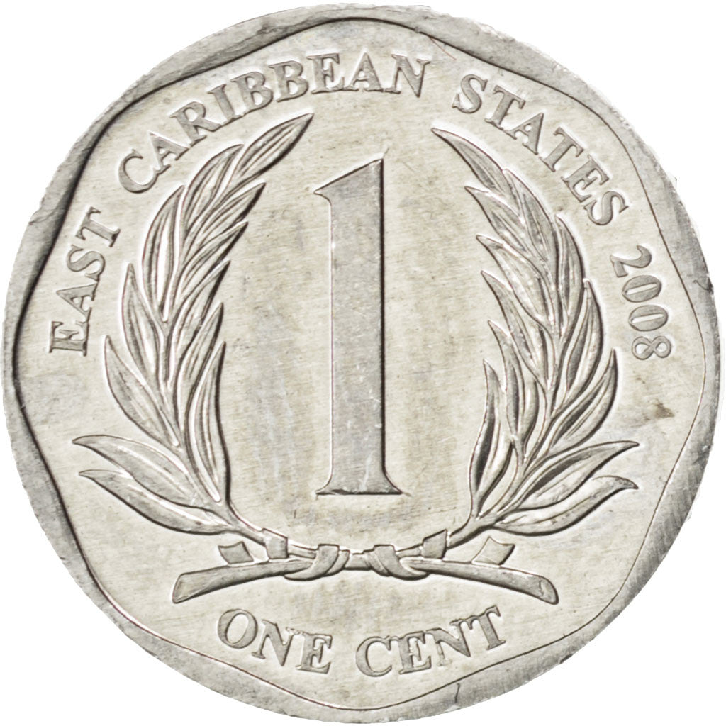 EAST CARIBBEAN STATES, Cent, 2008, British Royal Mint, KM #34, MS(63),...