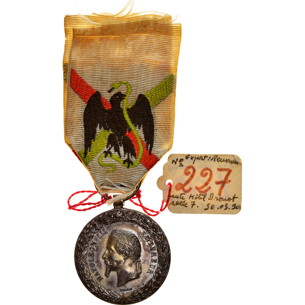 France, Napoléon III, Expédition du Méxique, Médaille, 1862-1863, Excellent