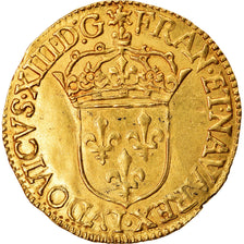 Coin, France, Louis XIII, Écu d'or, Ecu d'or, 1636, Rouen, AU(50-53), Gold