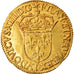 Coin, France, Louis XIII, Écu d'or, Ecu d'or, 1636, Rouen, AU(50-53), Gold