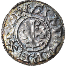 Moneta, Francia, Raoul, Denier, 923-936, Orléans, BB+, Argento, Prou:525-529