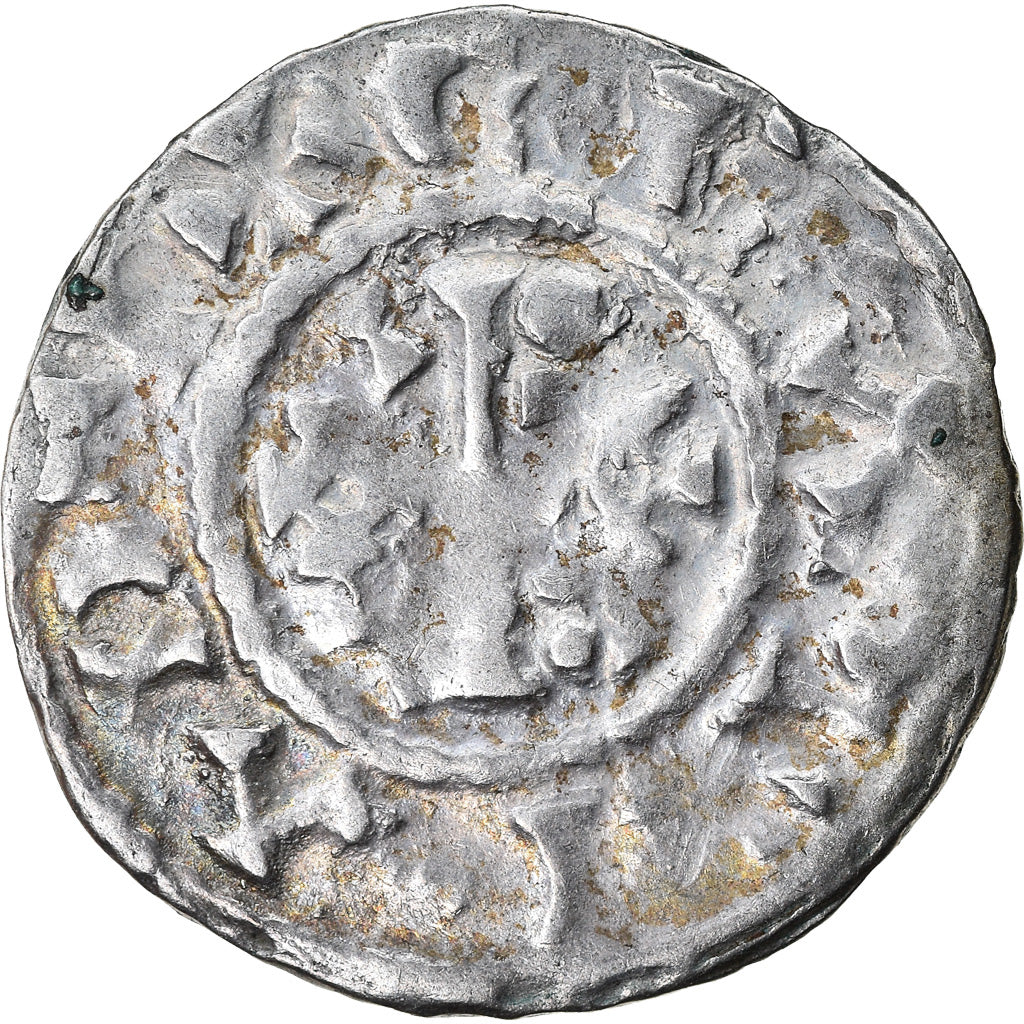 Coin, France, Raoul, Denier, 923-936, Château-Landon, EF(40-45), Silver