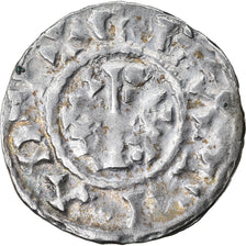 Moeda, França, Raoul, Denier, 923-936, Château-Landon, EF(40-45), Prata