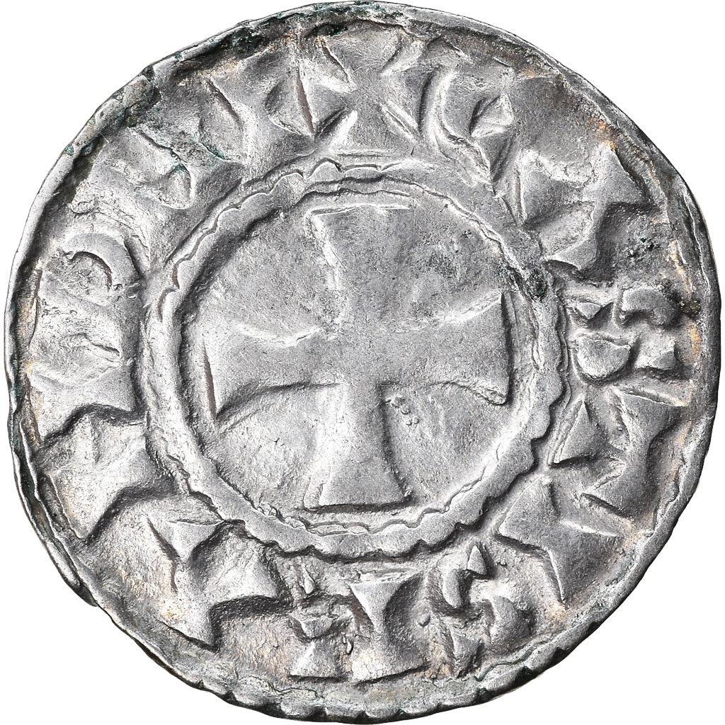 Coin, France, Raoul, Denier, 923-936, Château-Landon, EF(40-45), Silver