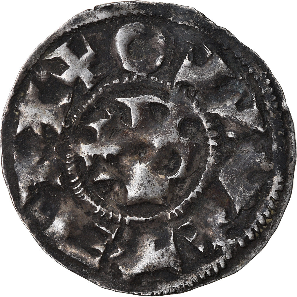 Coin, France, Denier, Xth Century, Melle, Immobilized type, EF(40-45), Silver