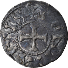 Monnaie, France, Conrad le Pacifique, Denier, 960-980, Lyon, TTB+, Argent