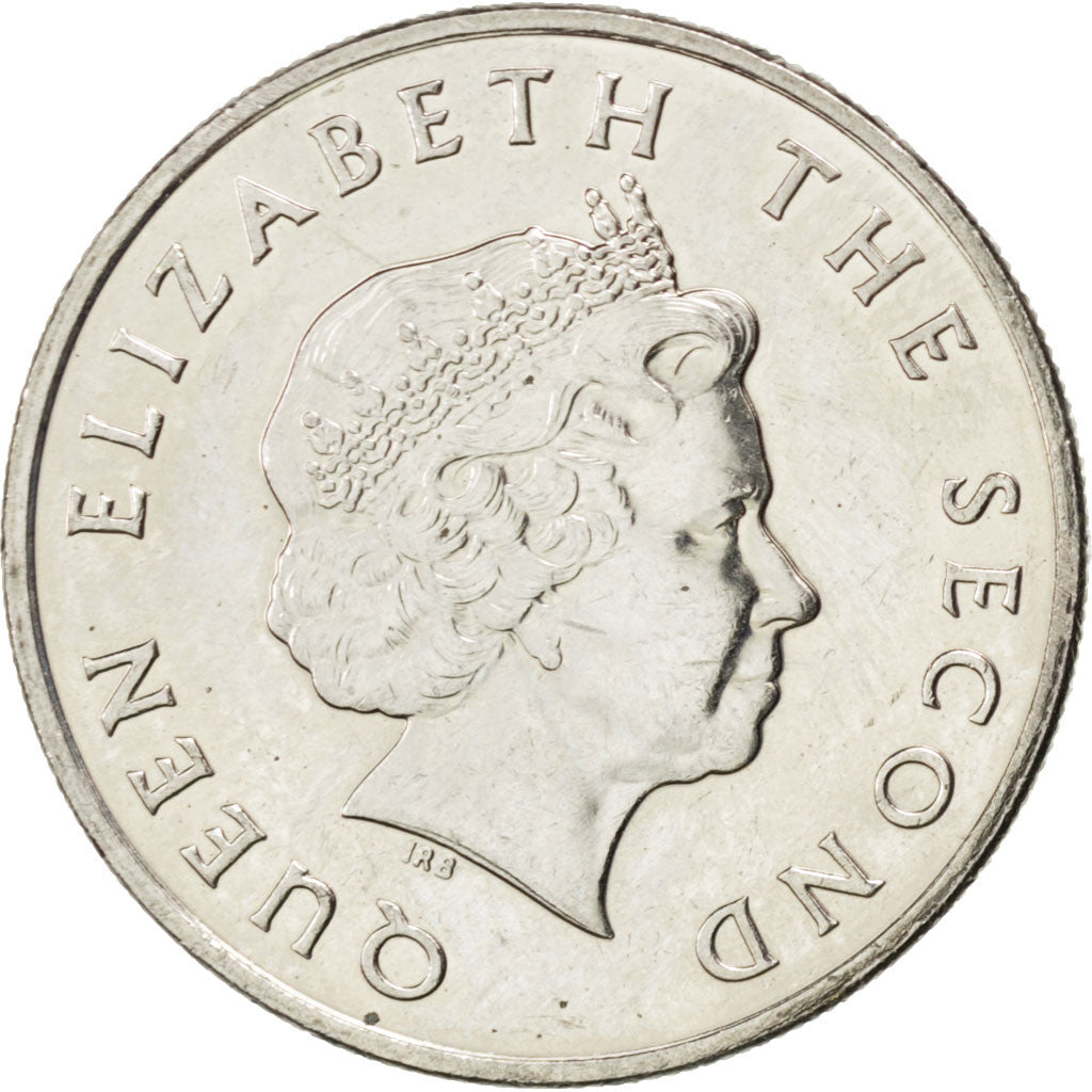 EAST CARIBBEAN STATES, 25 Cents, 2007, British Royal Mint, KM #38, MS(63),...