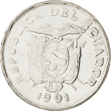 Monnaie, Équateur, 10 Sucres, Diez, 1991, SPL, Nickel Clad Steel, KM:92.2