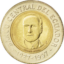 ECUADOR, 500 Sucres, 1997, KM #102, MS(63), Bi-Metallic, 21.5, 5.74