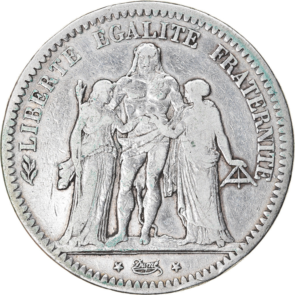 Coin, France, Hercule, 5 Francs, 1848, Strasbourg, VF(20-25), Silver, KM:756.2