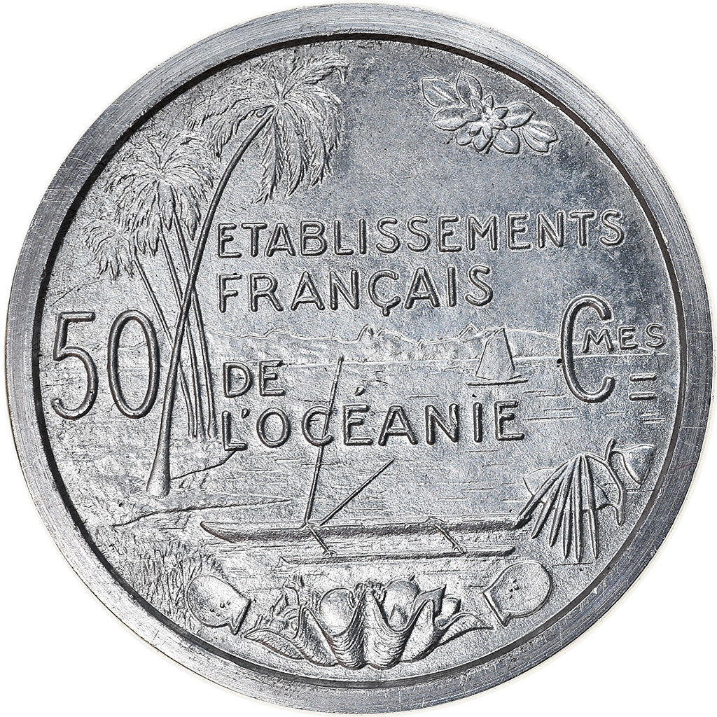 Coin, FRENCH OCEANIA, 50 Centimes, 1949, Paris, Essai-Piéfort, MS(63)