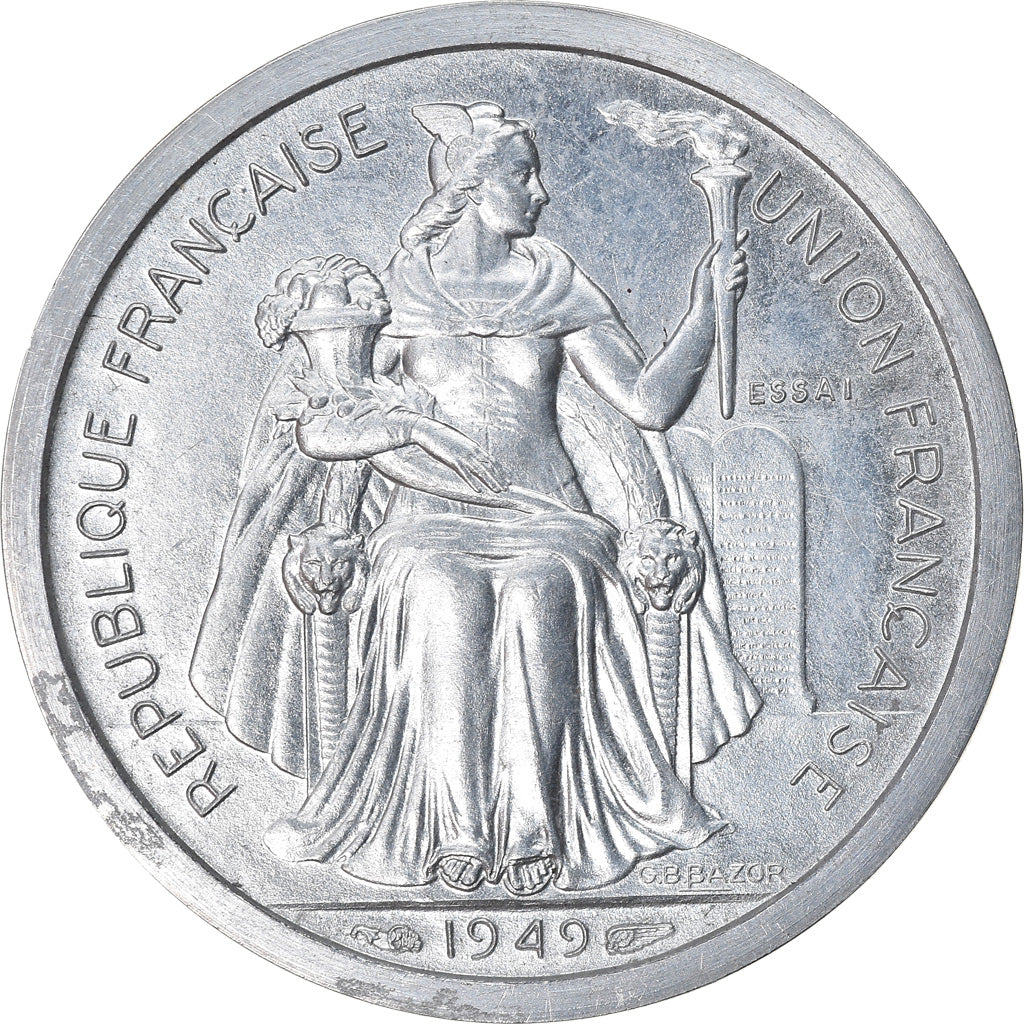 Monnaie, Nouvelle-Calédonie, Franc, 1949, Paris, Essai-Piéfort, SPL