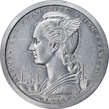 Coin, French Somaliland, Franc, 1948, Paris, Essai-Piéfort, MS(63), Aluminum