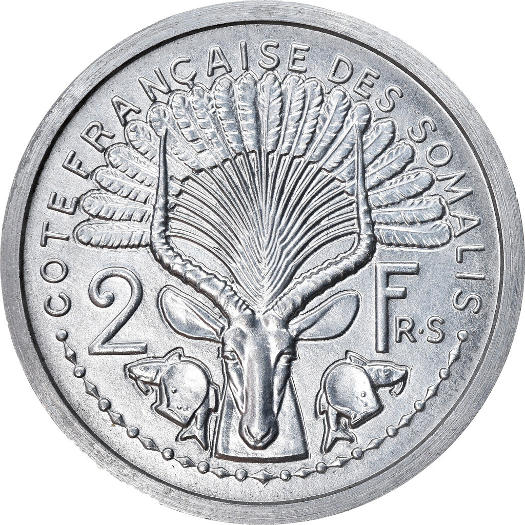 Coin, French Somaliland, 2 Francs, 1948, Paris, Essai-Piéfort, MS(63)