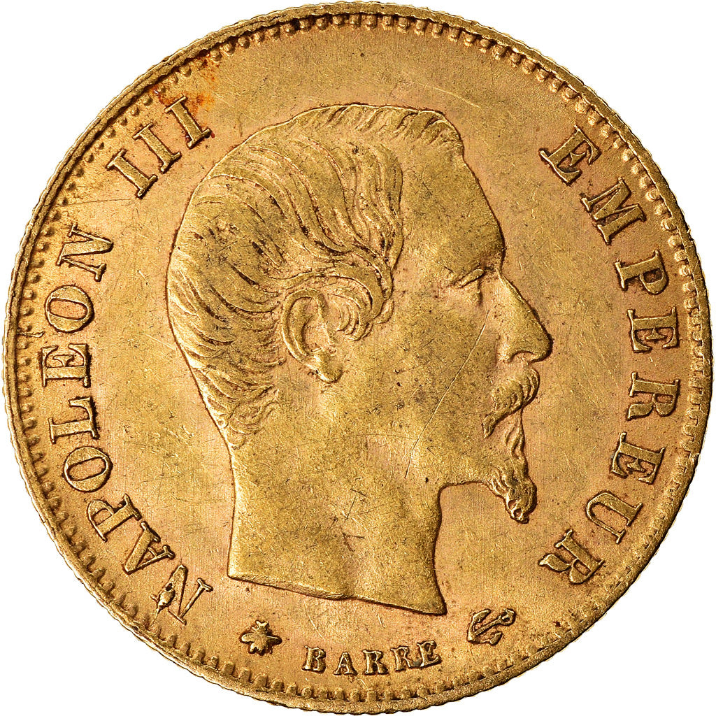 Moeda, França, Napoleon III, Napoléon III, 5 Francs, 1860, Strasbourg