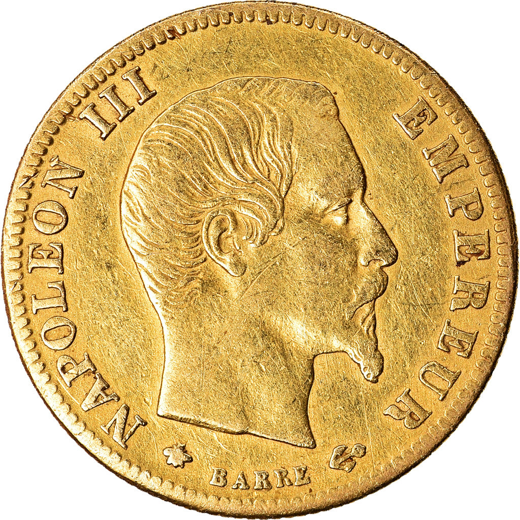 Moneta, Francja, Napoleon III, Napoléon III, 5 Francs, 1859, Strasbourg