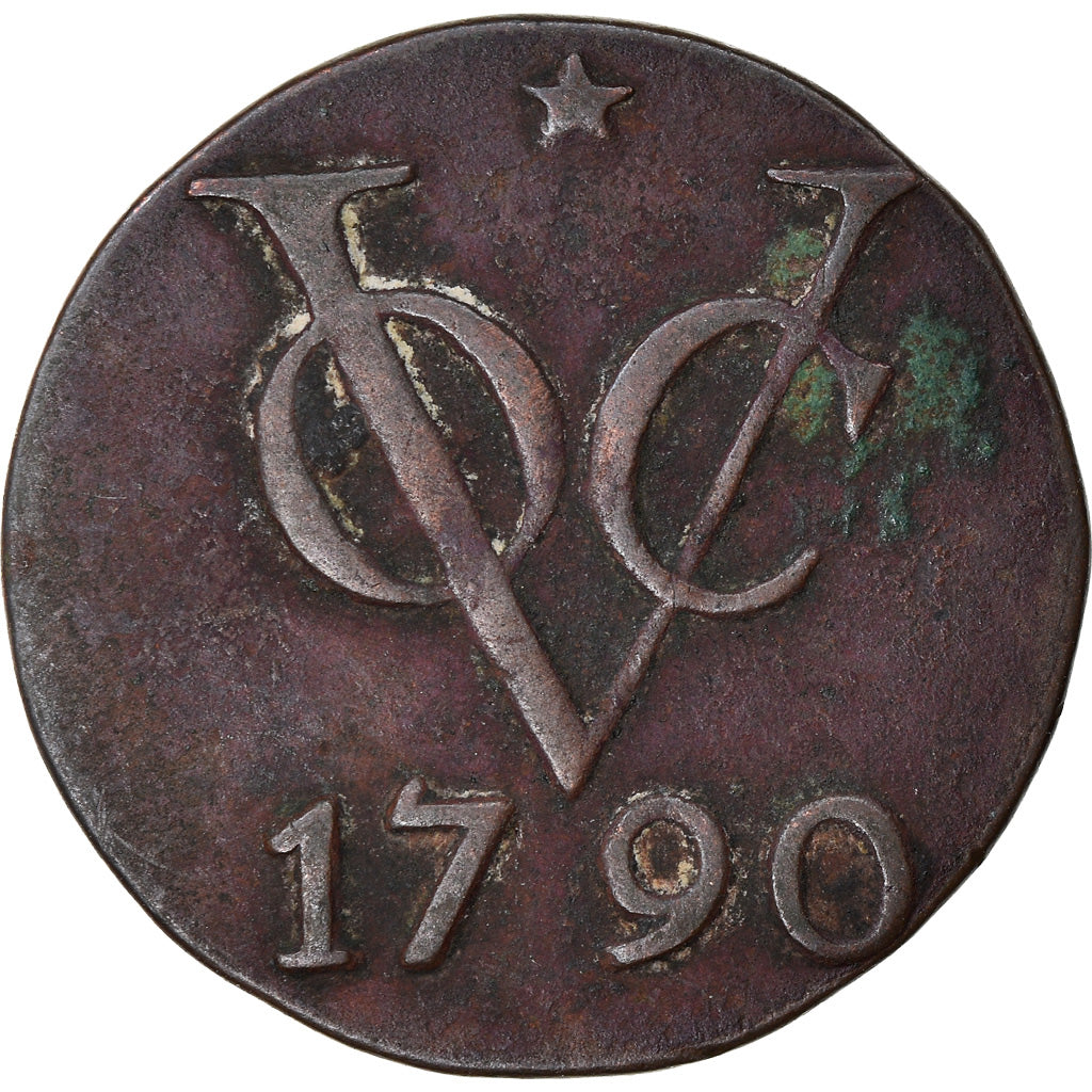 Coin, NETHERLANDS EAST INDIES, 2 Duit, 1790, Utrecht, EF(40-45), Copper, KM:118