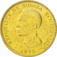EQUATORIAL GUINEA, Ekuele, 1975, KM #32, MS(63), Brass, 2.41
