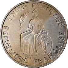 Coin, New Caledonia, Franc, 1948, Paris, ESSAI, AU(55-58), Nickel-Bronze, KM:E4