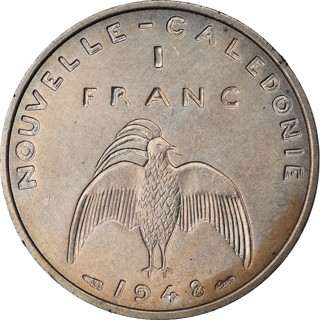 Coin, New Caledonia, Franc, 1948, Paris, ESSAI, AU(55-58), Nickel-Bronze, KM:E4