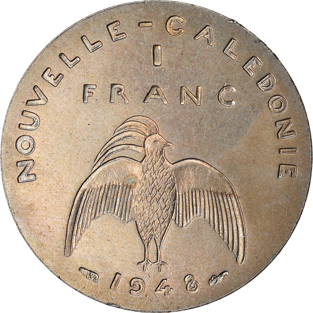 Coin, New Caledonia, Franc, 1948, Paris, ESSAI, MS(60-62), Nickel-Bronze, KM:E3