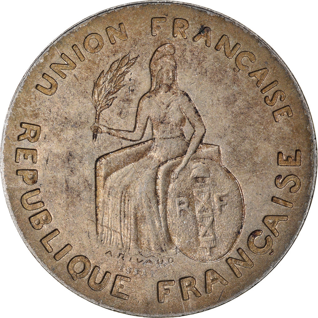 Monnaie, Nouvelle-Calédonie, 2 Francs, 1948, Paris, ESSAI, TTB, Nickel-Bronze