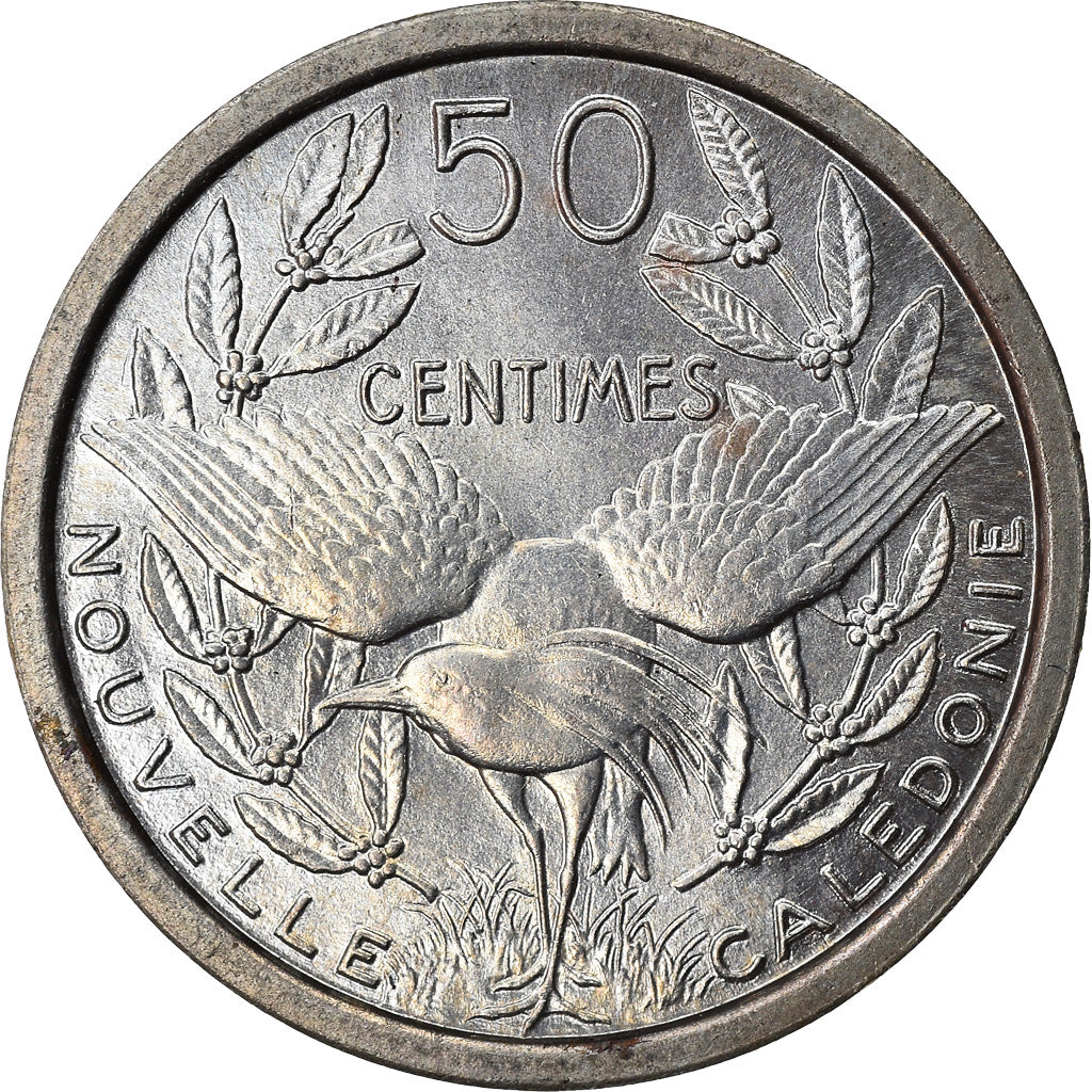 Coin, New Caledonia, 50 Centimes, 1949, Paris, ESSAI, MS(63), Copper-nickel