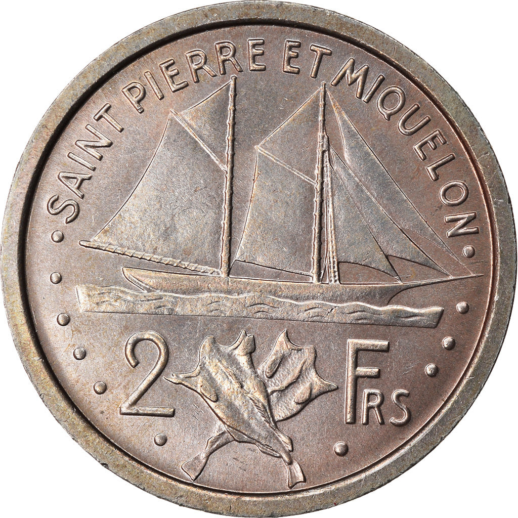 Coin, SAINT PIERRE & MIQUELON, 2 Francs, 1948, Paris, ESSAI, MS(60-62)