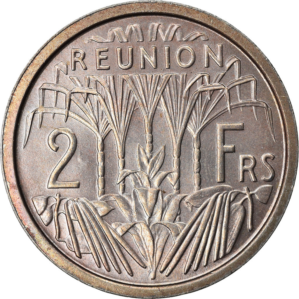 Moneta, Réunion, 2 Francs, 1948, Paris, ESSAI, SPL-, Rame-nichel, KM:E4