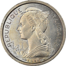Coin, Réunion, Franc, 1948, Paris, ESSAI, MS(60-62), Copper-nickel, KM:E3