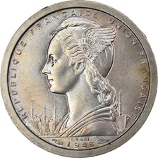 Coin, French West Africa, Franc, 1948, Paris, ESSAI, MS(60-62), Copper-nickel