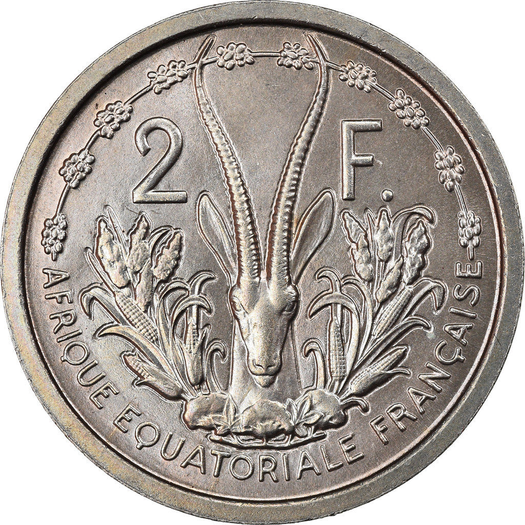 Monnaie, Afrique-Équatoriale française, 2 Francs, 1948, Paris, ESSAI, SUP+