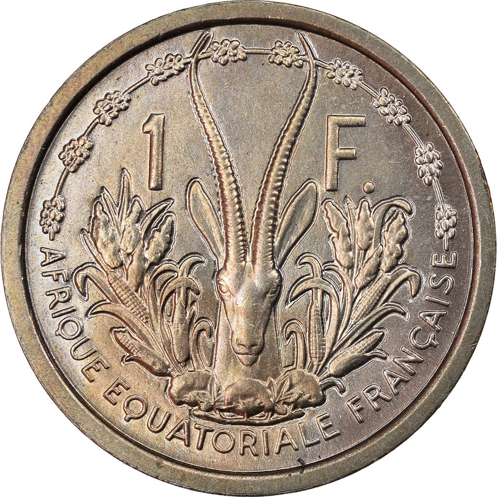 Munten, Frans Equatoriaal Afrika, Franc, 1948, Paris, ESSAI, PR, Copper-nickel