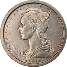 Coin, Madagascar, 2 Francs, 1948, Paris, ESSAI, MS(60-62), Copper-nickel, KM:E2