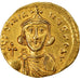 Moeda, Justinian II, Solidus, 687-692, Constantinople, AU(50-53), Dourado