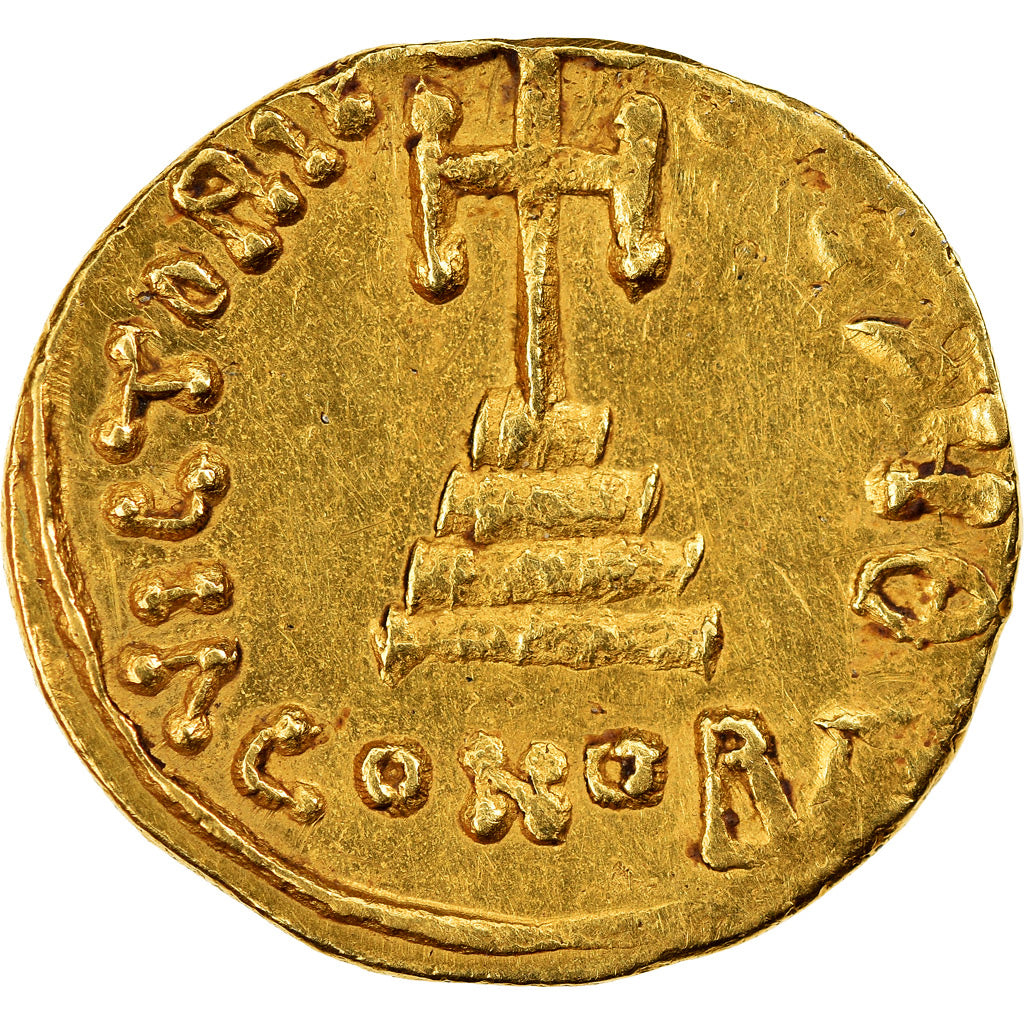 Coin, Justinian II, Solidus, 687-692, Constantinople, AU(50-53), Gold, Sear:1247