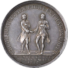 Great Britain, Medal, Anti-Gallican Society, 1745, J. Kirk, AU(55-58), Silver