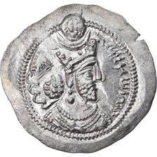 Coin, Sasanian Kings, Varhran V, Drachm, 420-438, AU(50-53), Silver