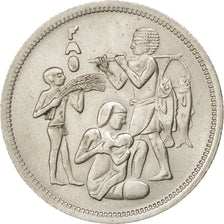 EGYPT, 10 Piastres, 1975, KM #448, AU(55-58), Copper-Nickel, 27, 6.03