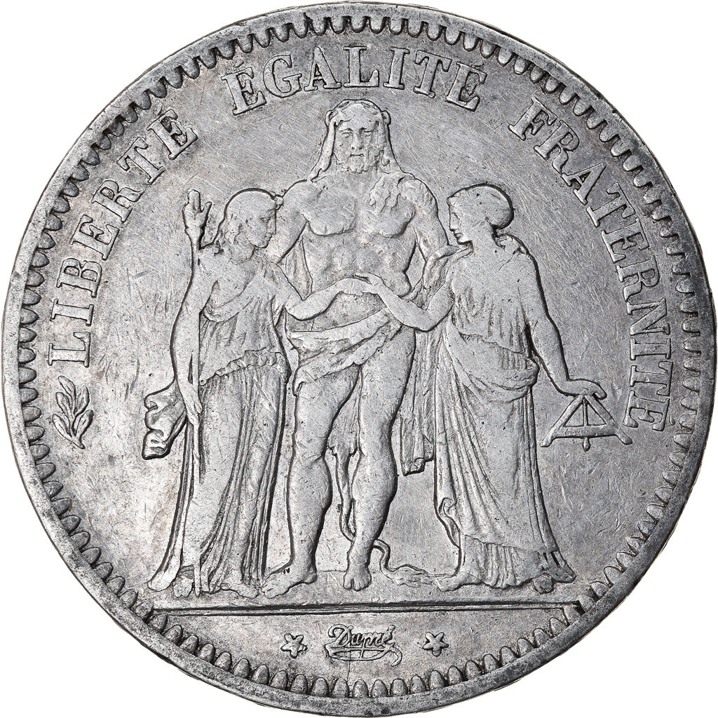 Coin, France, Hercule, 5 Francs, 1849, Paris, EF(40-45), Silver, KM:756.1