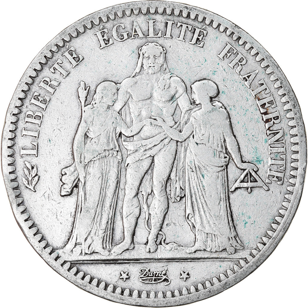 Coin, France, Hercule, 5 Francs, 1849, Strasbourg, VF(30-35), Silver, KM:756.2